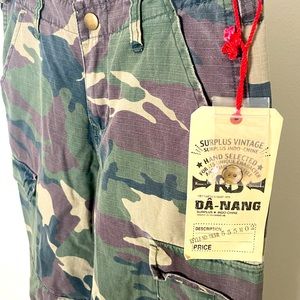 Vintage Da-Nang Embroidered Camouflage Pants